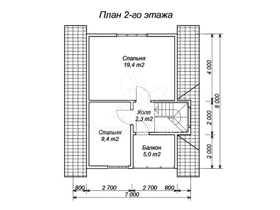 Дом из бруса Демидов - План 2