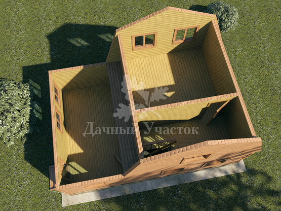 Дом из бруса Ершов - Вид 3