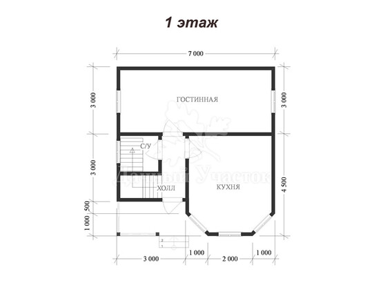 Дом из бруса Гусев  - План 1
