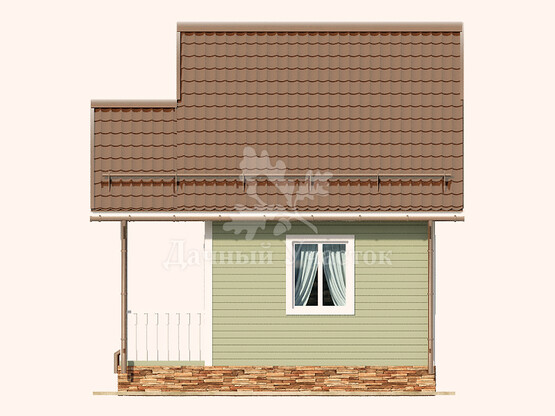 Каркасный дом Нестеров - Фасад 3