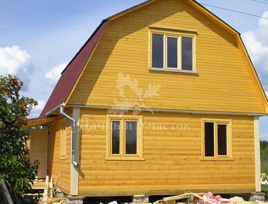 Дом из бруса 8x6 «Клин»