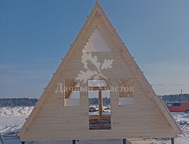 Каркасный дом в стиле A-frame по индивидуальному проекту в комплектации «Комфорт» в г. Мончегорск