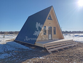 Каркасный дом в стиле A-frame по индивидуальному проекту в комплектации «Комфорт» в г. Мончегорск