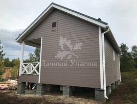 Каркасный дом по проекту Славск в комплектации Комфорт+ в ДНТ 