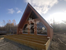 Каркасный дом в стиле A-frame по индивидуальному проекту в г.  Мончегорск