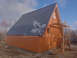 Каркасный дом в стиле A-frame по индивидуальному проекту в г.  Мончегорск