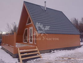 Каркасный дом в стиле A-frame по индивидуальному проекту в г.  Мончегорск