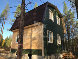 Каркасный дом по проекту Нурлат в Пулозеро