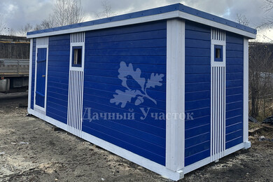 Мобильная баня в комплектации комфорт в СНТ «Лутиновка»